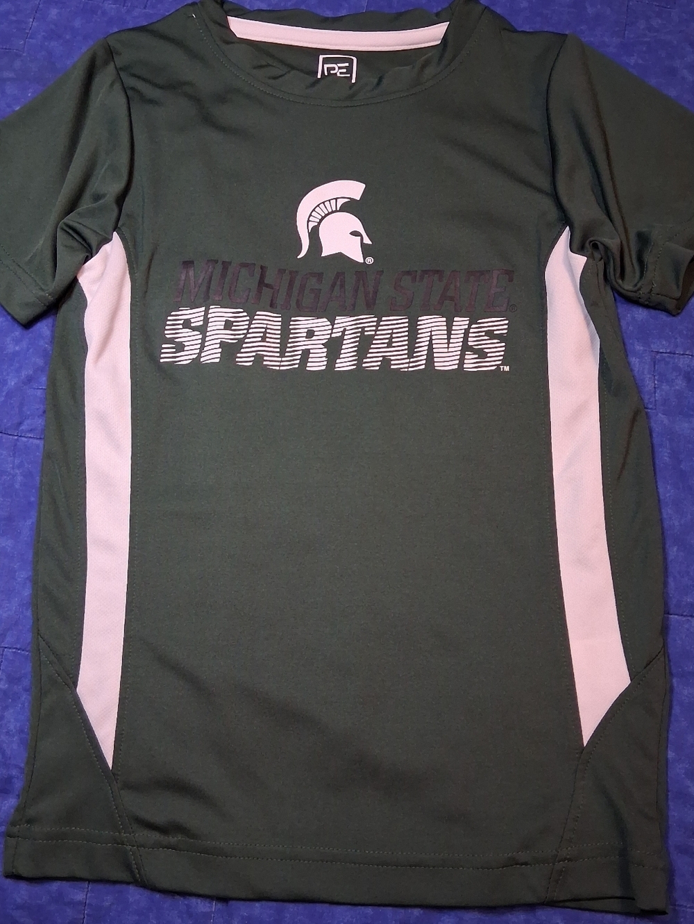 Michigan State Spartans Youth Green Athletic T-Shirt